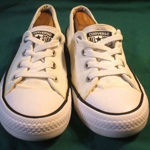 Converse All Star Adult Women's White Low Top Sneakers 555901f Size 7